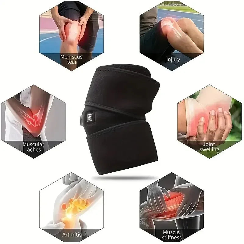 Cozy knee warmer: Portable heat relief