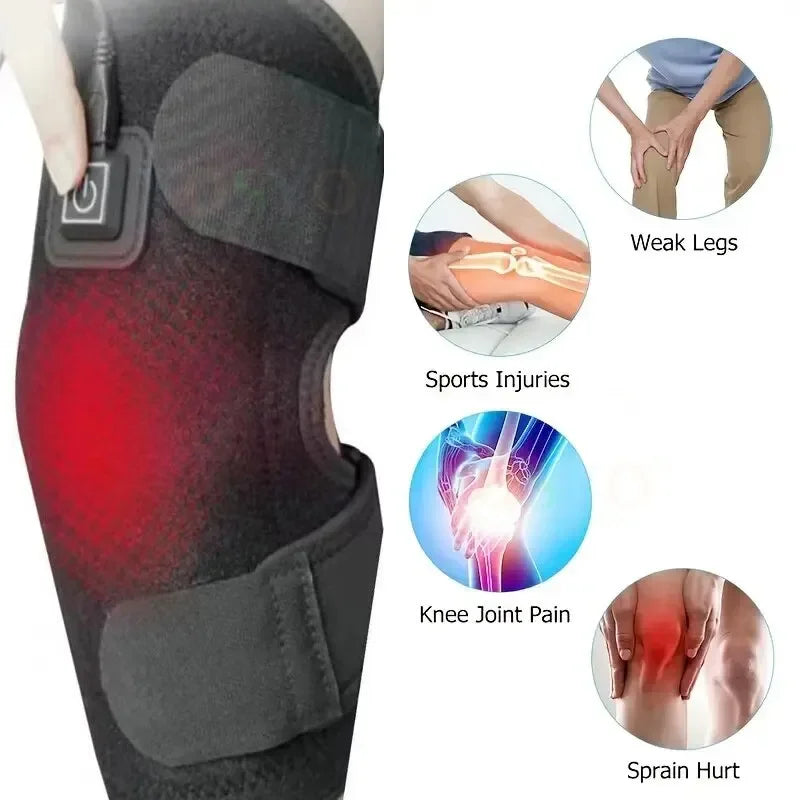 Cozy knee warmer: Portable heat relief
