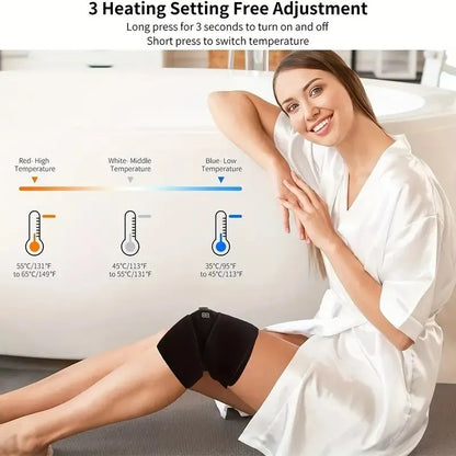 Cozy knee warmer: Portable heat relief