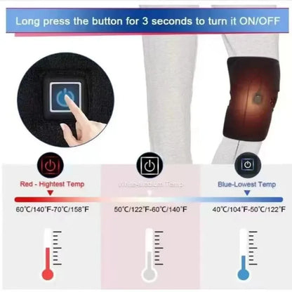Cozy knee warmer: Portable heat relief