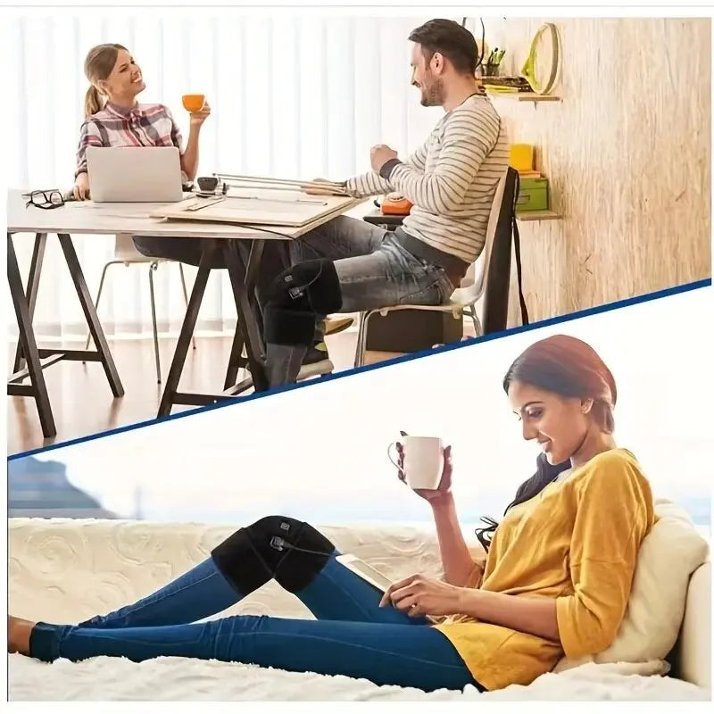 Cozy knee warmer: Portable heat relief