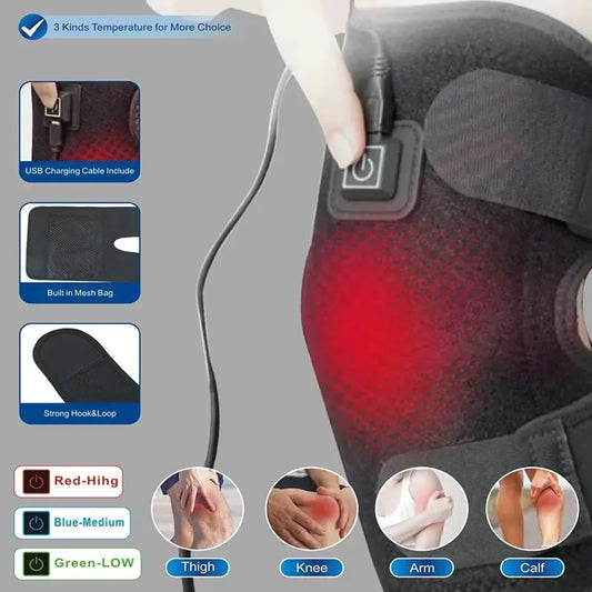 Cozy knee warmer: Portable heat relief