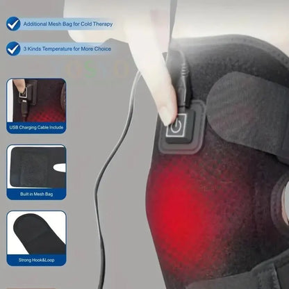 Cozy knee warmer: Portable heat relief